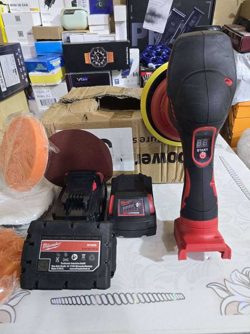 سلام عليكم ورحمة الله وبركاته 
عظم الله اجورنا واجوركم بشهادتة امير المؤمنين علي ابن ابي طالب عليه السلام 
متوفر قطعتين فارة غسل شحن ماطور برشلز مع منعمة تستخدم لصباغين او اهل الكماليات ماركة ميلوكي نقض شاحن بس كلمن وسعرة


**إذا كنت صاحب هذا الإعلان وتريد حذفه لأي سبب، رجاءا أرسل رسالة إلى الدعم الفني**