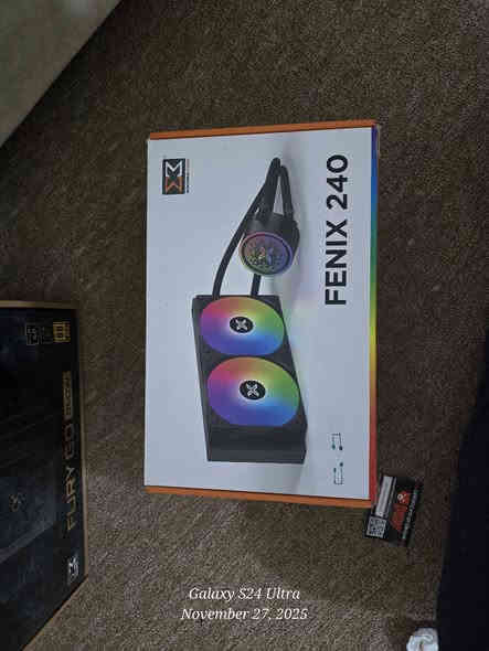 السلام عليكم
كيس  thermaltake View 270 TG ARGB
لون سمائي 
بيه مروحة ١٤٠ واثنين ١٢٠ 
سعر الكيس ٩٠ مع التوصيل 
مبرد مائي ٢٤٠ ملم 
Xiagmatic fenix 240 
لون اسود 
٥٠ الف مع التوصيل
يوجد مجال بالقطعتين
لتواصل على رقم ***********
