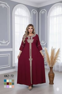 قماش كشمير • تطريز • مقاسات 2XL-5XL
