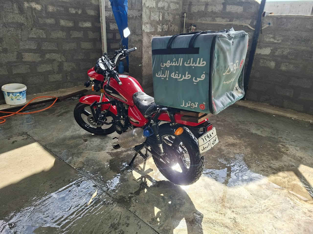 السلام عليكم عندي درجة كي واي تايرات جديد دراجه جديد  اخو صفرماكينه بي شويه بخار شراي يخابر أو رقم ***********
