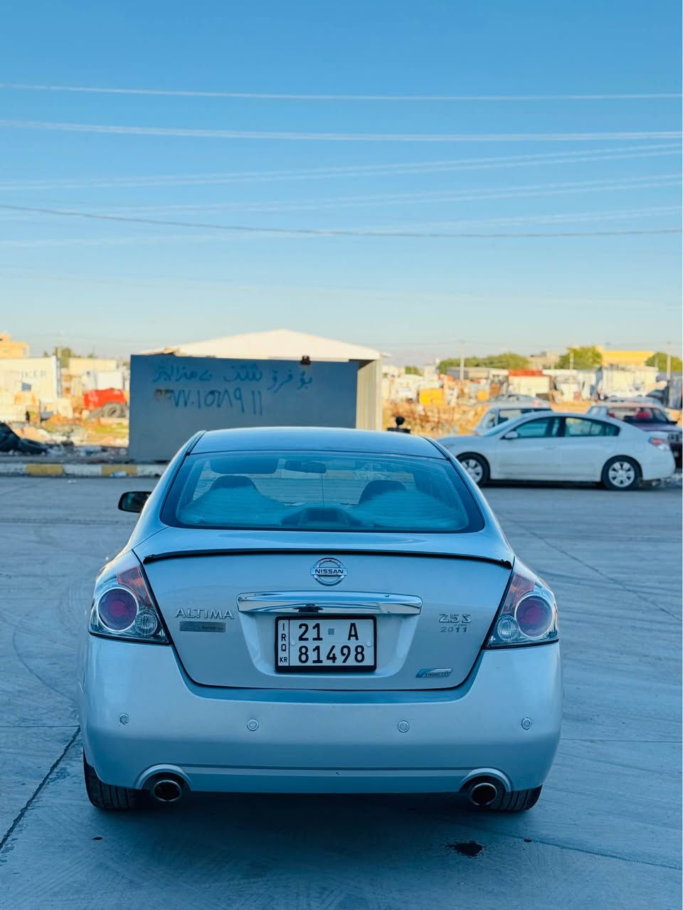 نیسان التیما 2011. خلیجی. دەرەجە 2. ناو زەرد. دووپارچەی بۆیاخە بئ ناوگرتن. کالبوونەوەی نیە. ساردی نیە. بەشەردی گیر و مەکینە و تووندو تۆلی. سەنەوی و رەقم تازەیە تاکو ٢٠٢٨. سەیارەیەکی زۆرپاک و مالئ دۆست. سعر 102 توزيك مه جال

شوین کەلار
*********** كالار, السليمانية
