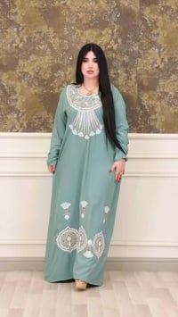 دشداشة نسائي • كشمير مراسي • مقاس 3XL