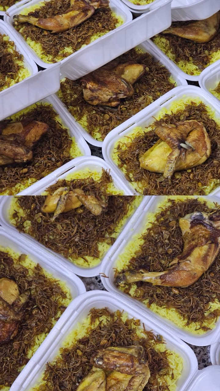 حسب الطلب وبأعلى جودة وطعم يرضيكم 🤍
🍽️ الأكلات:
• دولمة عراقية
• برياني لحم أو دجاج
• كبب عراقية
• معجنات (بيتزا ميني، لحم بعجين، فطاير لحم أو جبن، بورك لحم أو جبن)

🍰 الحلويات:
• جميع أنواع الكيك (قوالب - كيك قطع - كب كيك)
• كليجة عراقية
• بسبوسة
• خلية نحل
• حلاوة جكليتية
• وغيرها من الأصناف حسب طلبكم.

🎁 متوفر تغليف راقي وطباعة حسب الطلب للمجالس الحسينية 

✨ نستخدم أجود المكونات ونحرص على النظافة والترتيب بكل تفاصيل الطلب.

✅ أسعار مناسبة
✅ الحجز قبل يومين على الأقل.
🚚 يتوفر توصيل لجميع مناطق الديوانية 

📲 للحجز والاستفسار مراسلتنا دايركت او واتساب ***********
