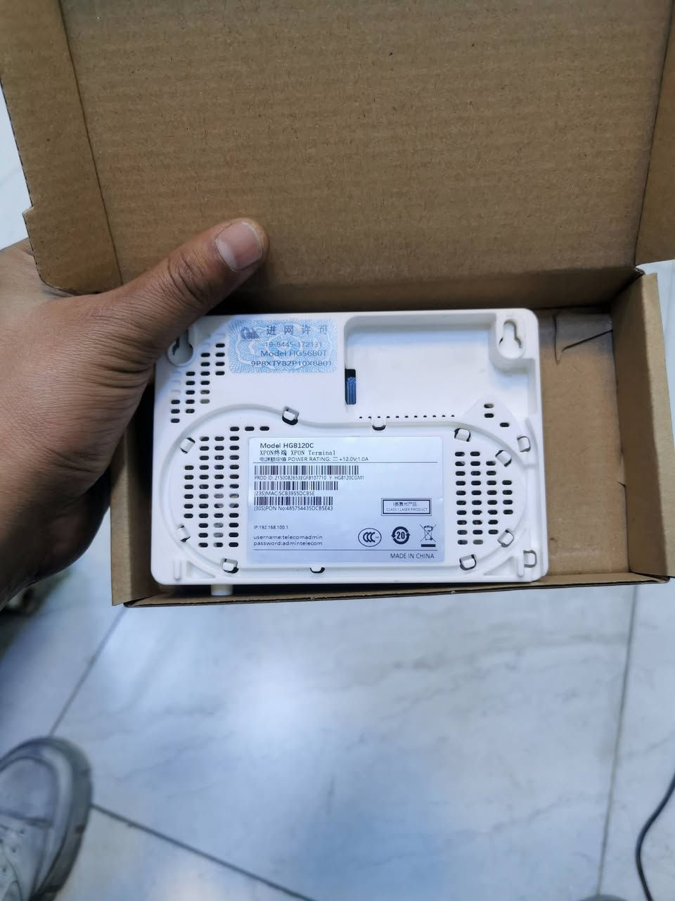 اونيو هواوي 10/100 hg8120c جديد ما مستخدم 
بغداد البلديات
***********
