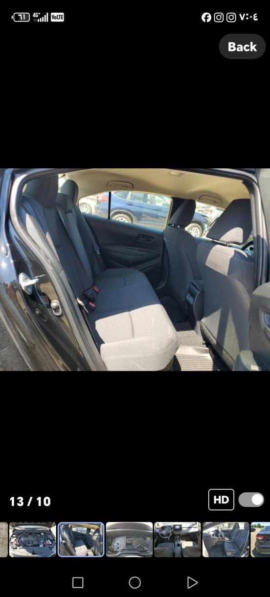 كورلا هايبرد للبيع موديل ٢٠٢٥ مرقم وكامله بس الجاملغ بارد فقط بدون صبغ بدون ايرباك ماشيه ٥الاف اللستفسار ***********
