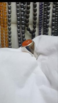 عقيق يماني • مشمشي • تراش ملكي