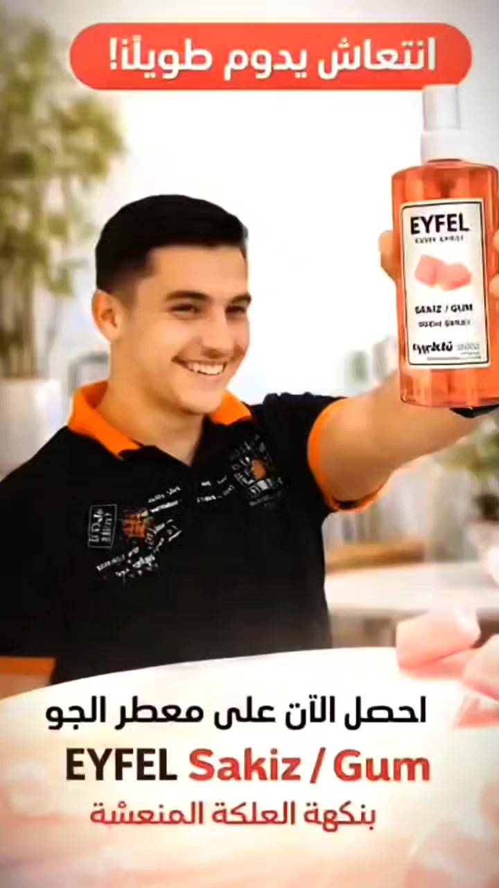 ✨ عطورات EYFEL وصلت ✨
إذا تحب الريحة المنعشة واللي تدوم طويــل 😍
عطورات EYFEL هي الاختيار الصح 👌
🌸 روائح متنوعة تناسب كل الأذواق
🍑 يعطيك إحساس صيفي منعش
🏠 مثالي للبيت، الغرف، وحتى المحلات
💨 ثبات قوي وانتعاش يدوم
📍 العنوان: قزانية شارع الوسط
مقابل محل احمد عادل للتسوق المنزلي
🔥 أسرع وخلّي بيتك يفوح بأحلى العطور 🔥


**إذا كنت صاحب هذا الإعلان وتريد حذفه لأي سبب، رجاءا أرسل رسالة إلى الدعم الفني**