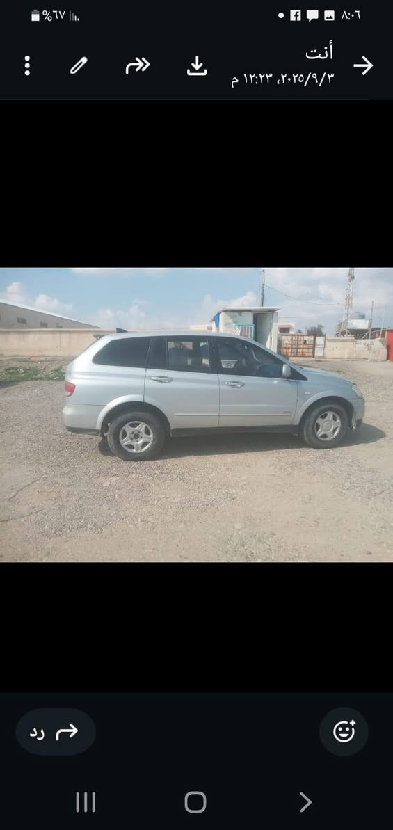 السلام عليكم
سيارة سانكيو كوري موديل 2012
محور كير ومحرك بطه 2500 ثنين ونص
رقم دهوك شرط الوكالة والتحويل
السعر 75 وبيها مجال

‏‪***********‬‏
