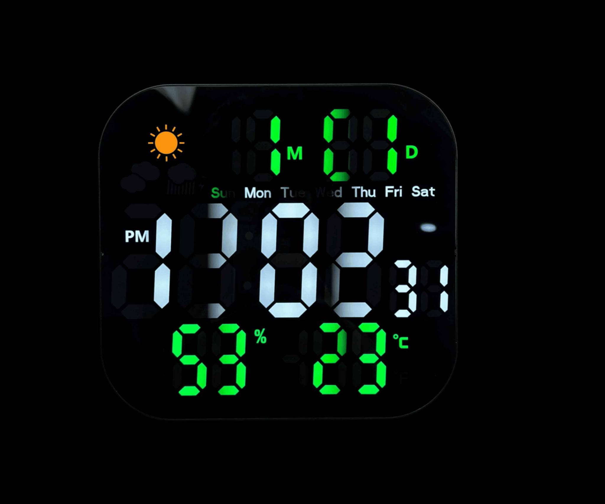 ساعة رقمية جدارية متعددة الوظائف مع ستاند – عرض الوقت والحرارة والرطوبة

الاستخدامات

عرض الوقت بشكل واضح في المنازل، المكاتب، غرف النوم أو الصالات.

تُستخدم كساعة جدارية أو ساعة مكتبية بفضل الستاند الخلفي.

متابعة درجة الحرارة ونسبة الرطوبة داخل الغرفة.

مناسبة للاستخدام اليومي في البيوت، المحلات، أو أماكن العمل.

مثالية للأشخاص اللي يحتاجون قراءة واضحة للوقت من مسافة بعيدة.

المميزات

شاشة LED رقمية كبيرة وواضحة لعرض الوقت.

عرض درجة الحرارة والرطوبة في نفس الشاشة.

نظام عرض الوقت 12  24 ساعة.

تحكم بمستويات السطوع (Brightness Control) لتناسب الإضاءة الليلية والنهارية.

ذاكرة وقت داخلية (Time Memory) تحافظ على الإعدادات.

تعمل على الكهرباء فقط عبر سلك USB.

بطاريات AA (عدد 2) مخصصة لحفظ الوقت فقط عند انقطاع الكهرباء (ليست للتشغيل).

مزودة بأزرار تحكم خلفية (UP  DOWN  SET) لضبط الإعدادات بسهولة.

تصميم عصري أنيق مع زوايا ناعمة يناسب أي ديكور.

إمكانية الاستخدام كـ ساعة حائط أو ساعة طاولة.

طول السلك 200 سم لمرونة أكبر في التوصيل.

استهلاك طاقة منخفض (DC 5V).

محتويات الصندوق

ساعة رقمية جدارية مع ستاند.

كابل USB للتشغيل.

دليل استخدام.

(بدون بطاريات).

الملاحظات

الساعة لا تعمل على البطاريات فقط، التشغيل الأساسي يكون على الكهرباء.

البطاريات تُستخدم فقط لحفظ الوقت عند انقطاع الكهرباء.

يُفضّل عدم تعريضها للرطوبة المباشرة أو الماء.

الأبعاد قد تختلف بشكل طفيف حسب طريقة القياس.

أبعاد المنتج

الارتفاع: 19.5 سم

الطول: 18.5 سم

العرض: 3 سم

أبعاد الكارتون

الطول: 20 سم

العرض: 4 سم

الارتفاع: 21 سم كركوك, العراق


**إذا كنت صاحب هذا الإعلان وتريد حذفه لأي سبب، رجاءا أرسل رسالة إلى الدعم الفني**