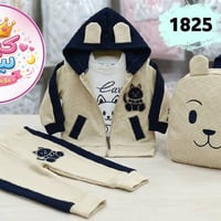 طقم ثلاثي دبدوب • مقاسات 3-6/6-9/9-12شهر • قماش جودة عالية