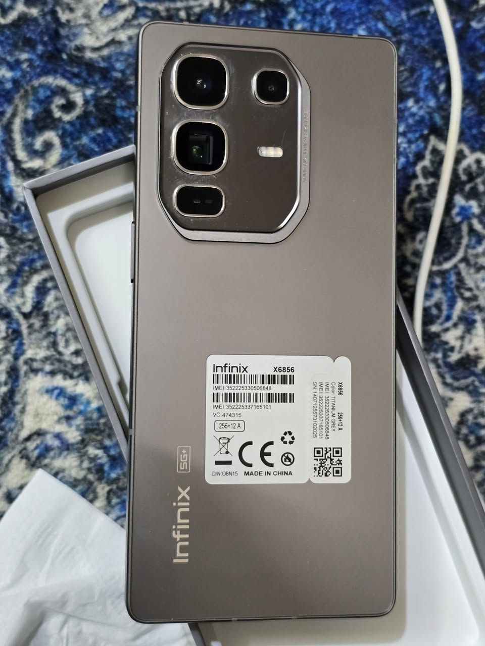 السلام عليكم

متاح انفنكس نوت 50 برو بــــلاص

الذاكرة 256

الرام 24

بوبجي   يشغل 120 فريم

الجهاز مستخدم 5 أيام

السعر 380 الف

اتصال او واتساب ***********
