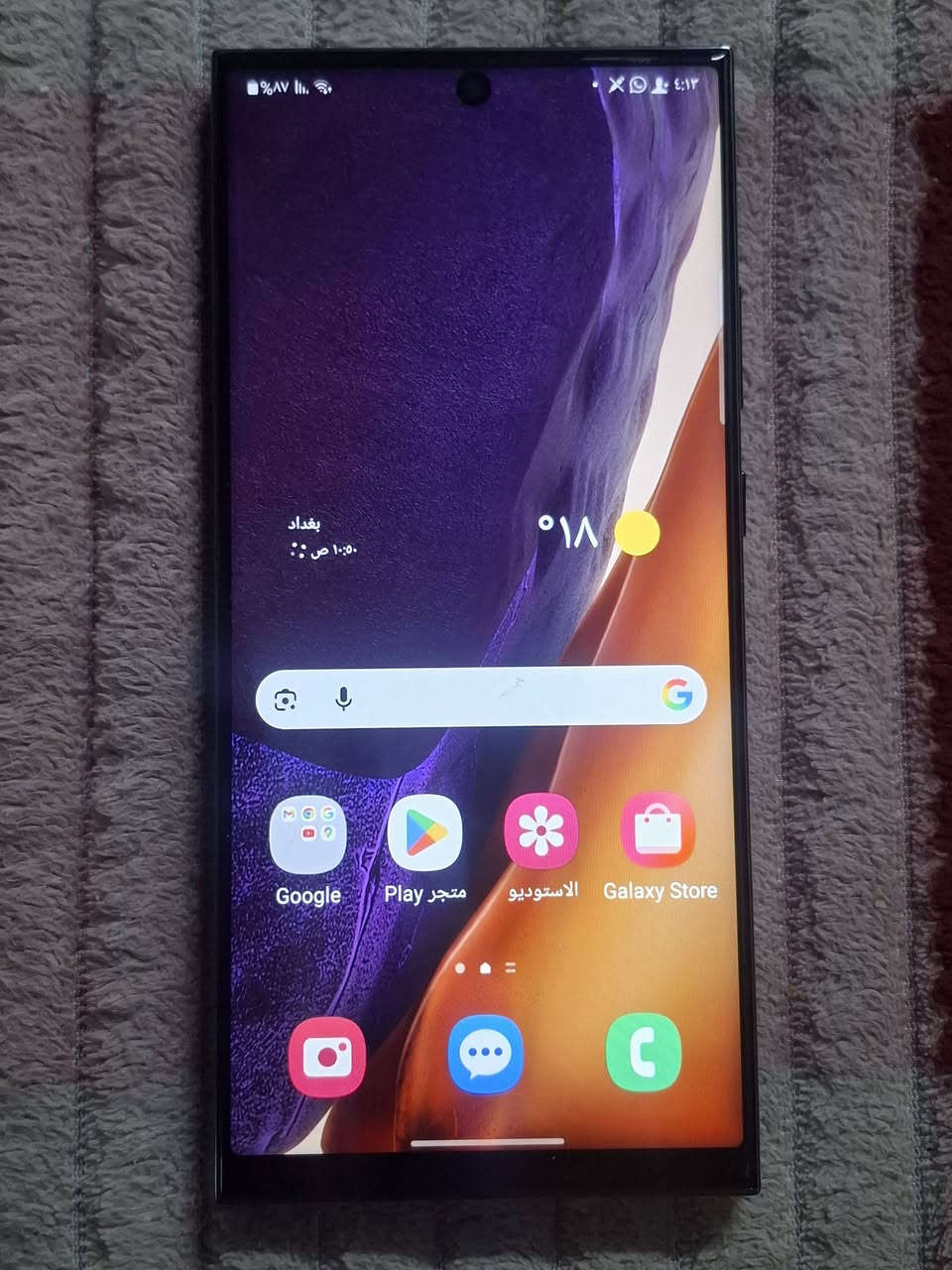 نوت 20 الترا شرق أوسط
دبل سيمكارت
ذاكرة ٢٥٦
مستبدل شاشة +كامراة أمامية مواضحة بسبب الشاشة
جهاز كله شغال
السعر ١٩٠
***********
مكاني بغداد الشعب او اعظمية
