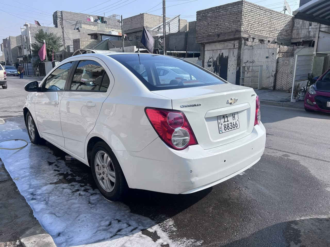 السلام عليكم سونك موديل ٢٠١٢مكفوله من الضربه بيها ماكانين بارد رقم دولي بسمنا المكان حي العامل. 
الاستفسار *********** ؟
