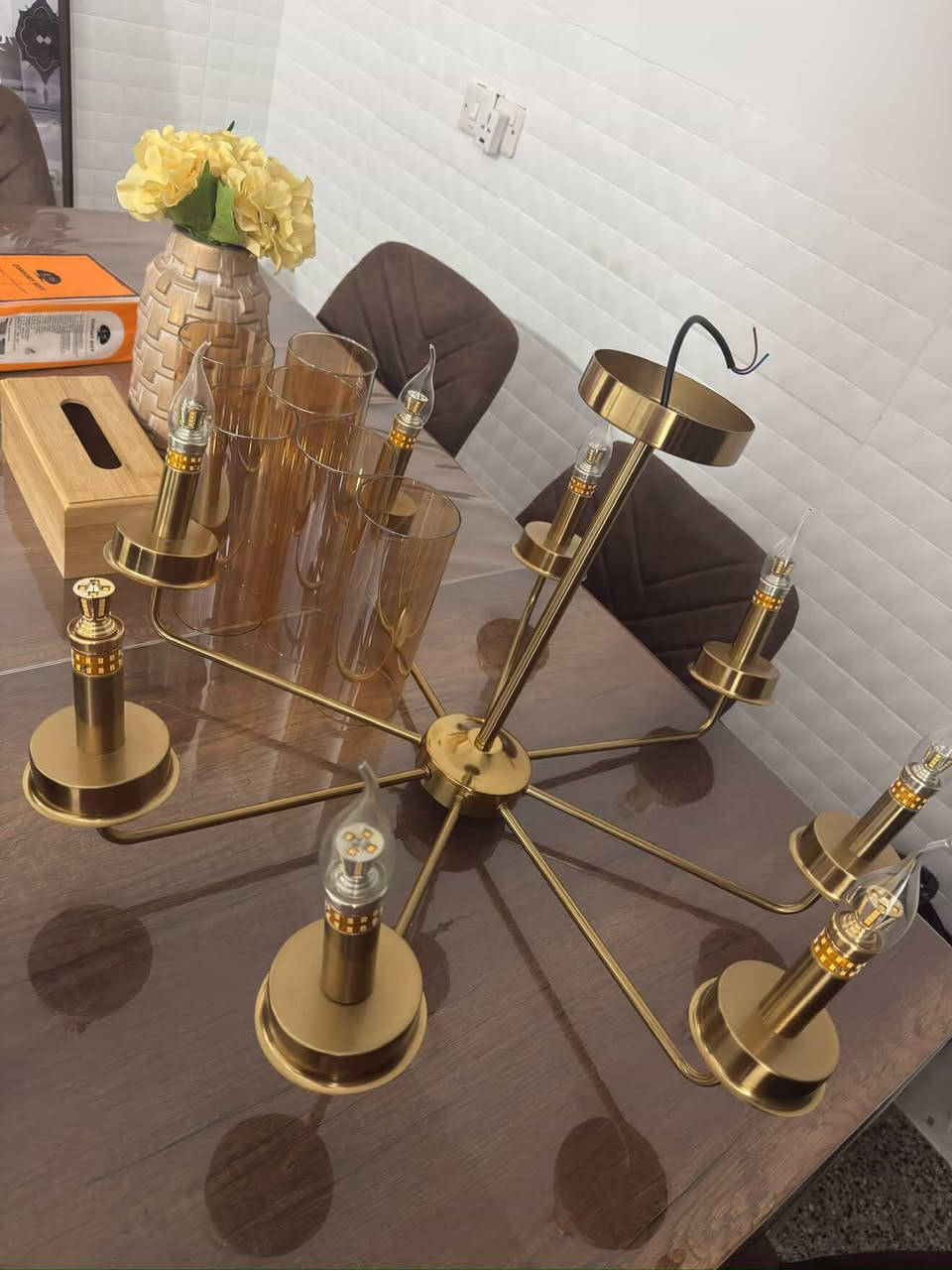 مرحباً للبيع المستعجل
جداً مضيفات و كلهن من هوم سنتر ثقيل جداً و طلاء ثابت 
كلفوني اكثر من مليون  
أبيعهم كلهم ب 450  

و الثريا هدية مع براكيتات ثنين جديدات مامستخدمة .


**إذا كنت صاحب هذا الإعلان وتريد حذفه لأي سبب، رجاءا أرسل رسالة إلى الدعم الفني**