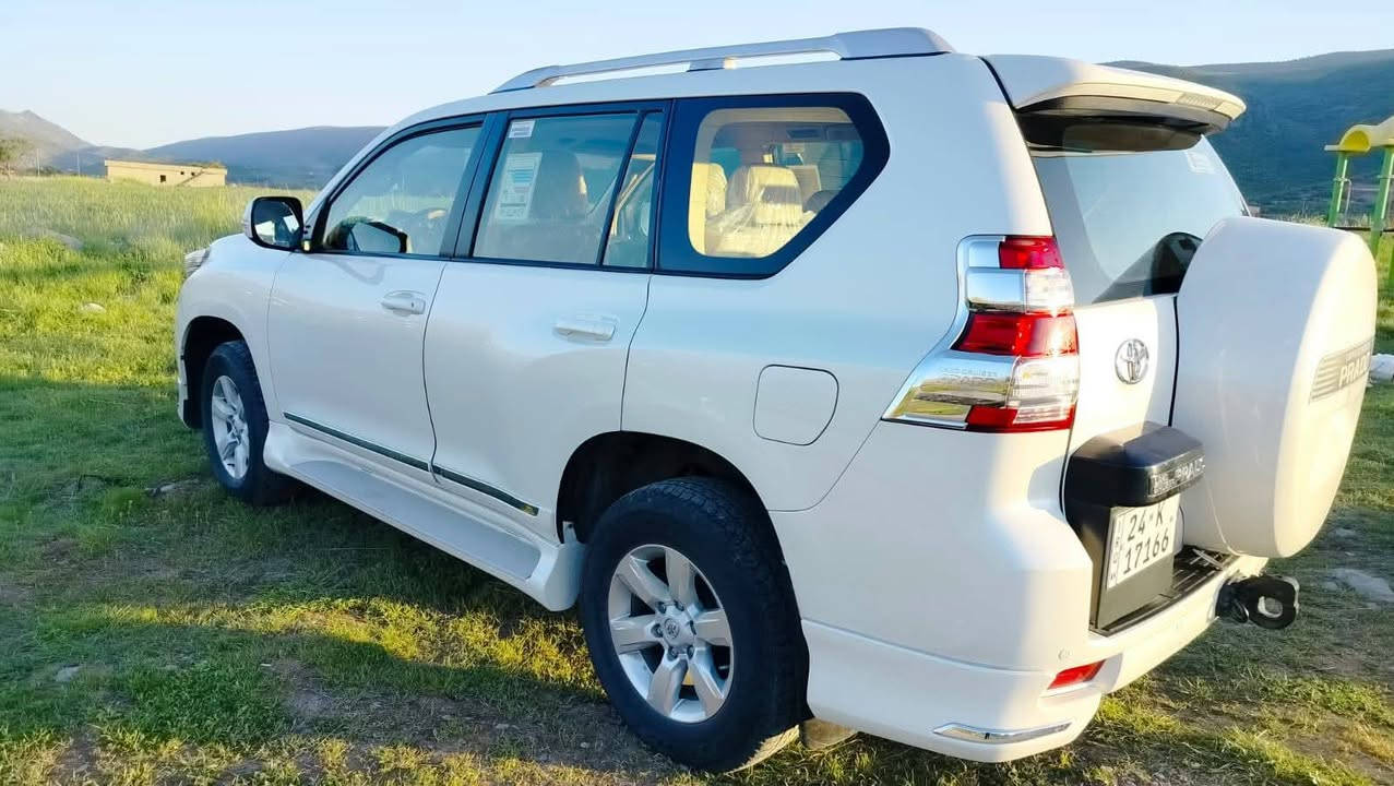 Toyota Prado 
مۆدێل 2015 
سپێر لەکۆڵ 
ڕەنگ سەدەف
143000 کیلۆمەتر ڕۆیشتووە
نیزام Eco
مەکینەی 4پستن نەکراوەتەوە
چوار تاییەی تازەی لەژێرە
سەنەوی نوێیە و بەناوی خۆمە
سێ ڕیز کوشن
تەبەرید مەرکەزی 
سەلاجە
لایت ڕەش
تەنیا دەرگای سەیاق پەمپە بێ ناوگرتن
نرخ 280$
ژمارەی خاوەن
*********** رانية, السليمانية
