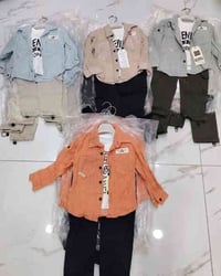 ثلاث قطع • قماش تركي • مقاسات 2-12 سنة