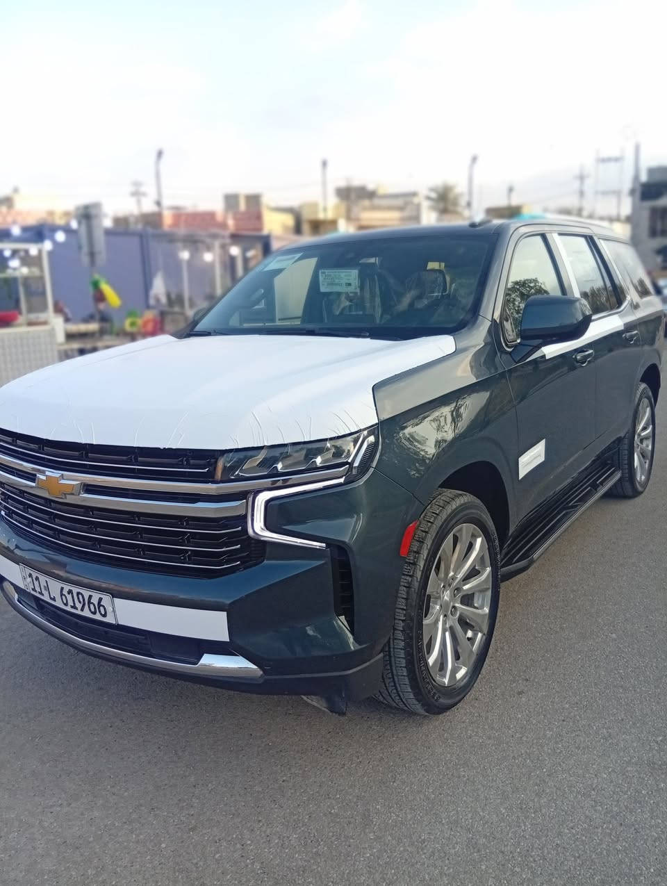 تاهو2021 LTوارد أمريكي 
(حادثها قبق جنطه مبدل نفس الون وجاملغ خلفي صبغ)
فقط بيع فقط بيع.
تخم تاير جديد اصلي 
اللون: رمادي
رقم بغداد  بسمي مشروع وطني 
ماشيه:20 كيلومتر 
8سلندر محرك(5300) 
المواصفات : فول عده البنراما 
بصمة
جنطه كهرباء 
كراسي منفصلة 
كراسي اثنين كهرباء
شاشة امامية
كامرة خلفية دوارة اصلية
وضعيات قيادة
نظام تحديد_المسار
نظامAUTO_START
رادار_امامي
نظام مانع_تصادمامامي
مساعدرك _المركبة
اشاراتمساعدةركن_المركبة
التحكم بسرعةالمروحة
ازالةالضباب عن_النوافذ_تلقائياً
ازالةالضباب الخلفي_تلقائياً
هندبري كدكمة_(كهربائي)
نظامAU_HOLD
تبريد خلفي منفصل
تشغيل عن بعد
ثلاجة
كروس سرعة
فول تحكم استيرن(جهتين امامي+جهتين خلفي)
شاشة عرض الاعطال
دبل كير(عادي+اوتوماتيك)
ناقل حركة 10 نمر
دبل حساس(امامي+خلفي)
نظام تحكم بمستوى الضوء الداخلي
مانع انزلاق ABS
نقطة_عمياء
اشارة بالمري
لايت زنون(عالي+ناصي) اصلي
لد امامي
ويل_22_الجديد
مدخل
‏CARPLAY
‏BLUETOOTH 
‏AUX
‏I POD
‏USP
السعر ٣٦٥ وبيها مجال 
الاستفسار اكثر الاتصال
***********
