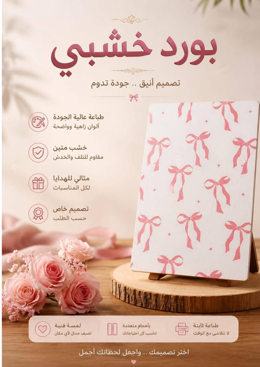 مبروك النجاح لابطال وبطلات صف ثالث متوسط 
هديا نجاح طلابنه صارت جاهزة 
قلم جافر حفر ليزر ب٥٠٠٠
مداليا ب٦٠٠٠ مع الكتابه
سوار ب٥٠٠٠مع الكتابه 
كلادة حفر وجهين ب٨٠٠٠
ولوحه بورد خشبي ٦٠٠٠مع تغليف مجاني 
مناسب للهدايا


**إذا كنت صاحب هذا الإعلان وتريد حذفه لأي سبب، رجاءا أرسل رسالة إلى الدعم الفني**