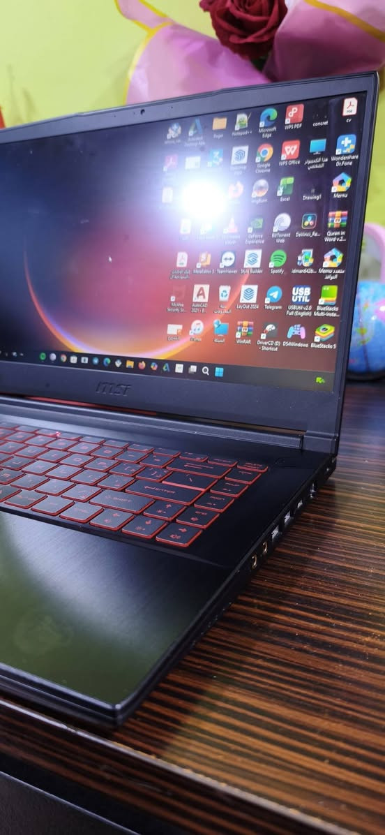 للبيع | لابتوب MSI Thin GF63 12UCX 
✅ المعالج: Intel Core i5-12450H (الجيل 12)
 ✅ كرت الشاشة: NVIDIA GeForce RTX 2050 4GB ✅ الرام: 8GB DDR4 (قابل للترقية) ✅ الخزن: SSD NVMe 512GB ✅
 الشاشة: 15.6 إنج FHD IPS بدقة عالية وتردد 144Hz ✅ كيبورد بإضاءة حمراء 
✅ ويندوز 11 جاهز للاستخدام
🎮 
💻 الحالة: نظيف جداً وجاهز للاستخدام بدون أي مشاكل.
💰 السعر: 750
📍 الموقع: البصرة .
للاستفسار واتساب ***********
