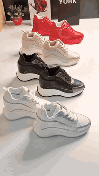 توفر لدينا حديثا حذاء رياضي كعب مخفي ماركة CHANNEL   الارتفاع 9 cm  ال...