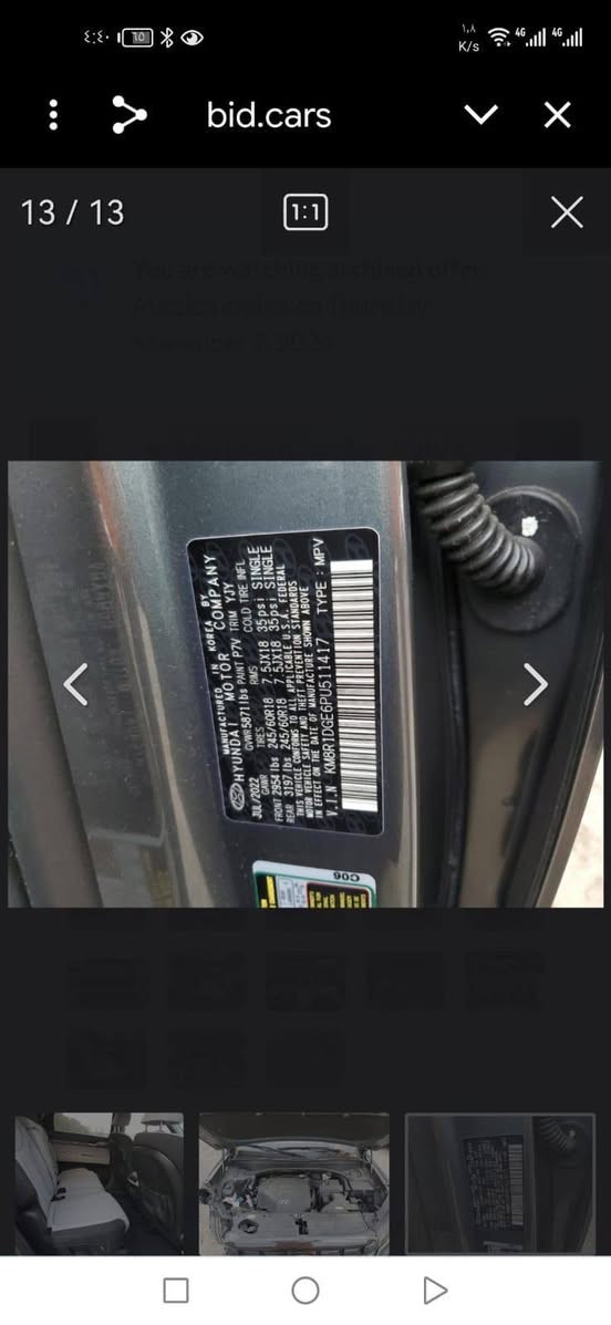 [: هونداي بلاسايد 2023مكفوله من الصبغ
فقط بارد بالجاملغ 
مواصفات عاديه تبديل دعاميه اصليه نفس الون  
7راكب
رادار تحديد مسار
توقف ذاتي
[رقم بغداد السعر 290 اوبيه مجال رقم صاحبه اني مكلف بلنشر ***********
