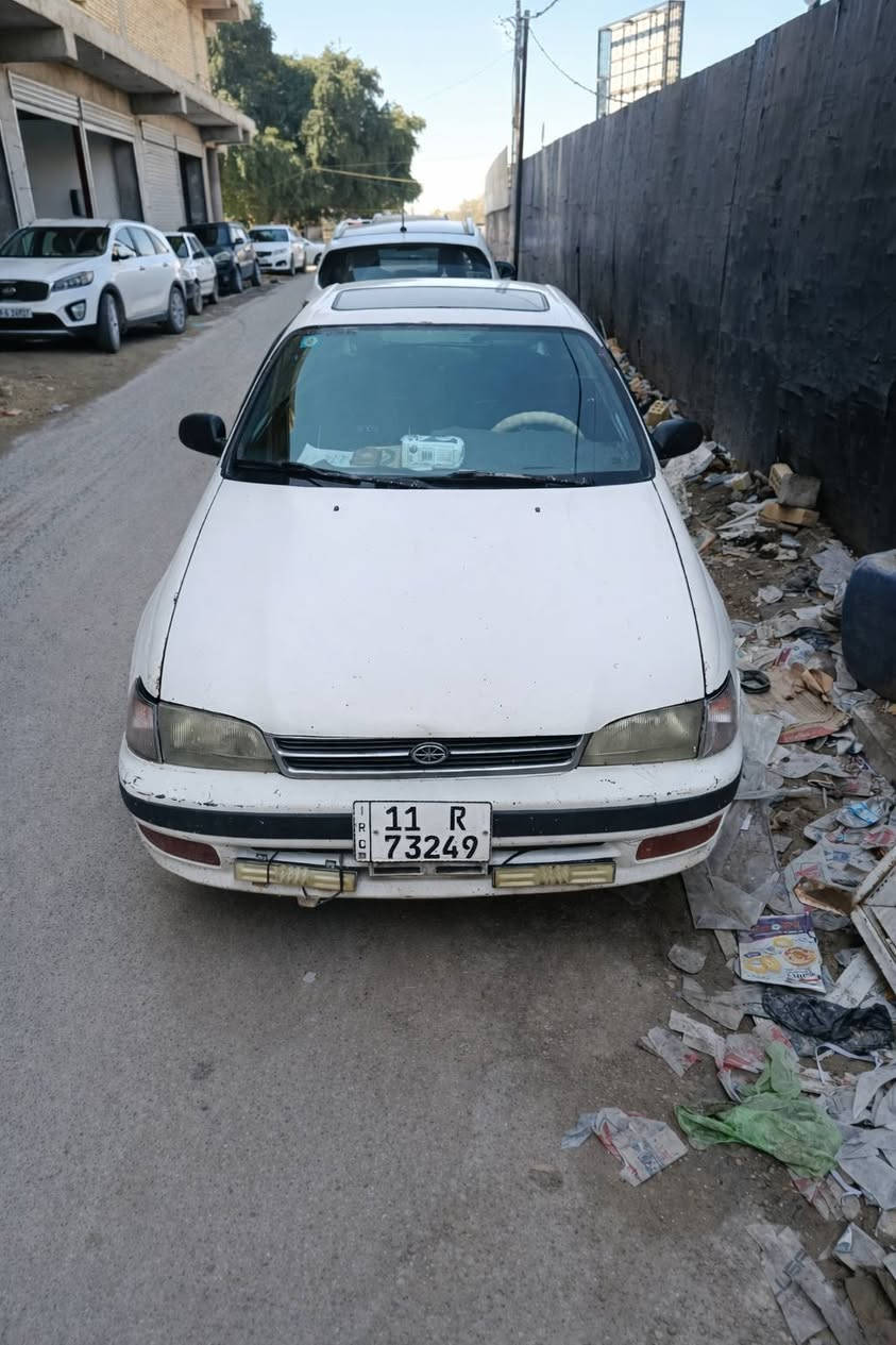 السلام عليكم
الموديل:  التسعينات 1995
📍 النوع: كارينا  – اقتصادية واعتمادية
📍 المحرك1.80
📍 كير  / أوتوماتيك

✅ المميزات:
يسرى بلاد 
محرك اقتصادي وقوي بالنسبة لفئته
سيارة عملية للاستخدام اليومي
قطع غيار متوفرة ورخيصة
صيانة سهلة
🔧 الحالة:
السيارة شغالة وتستخدم يوميًا
تحتاج تنظيف بسيط وتجميل خارجي
فيها بعض الخدوش بسبب الاستخدام
💰 السعر: (45$)
📞 للتواصل: (***********)
العنوان كوت مركز المدينه
