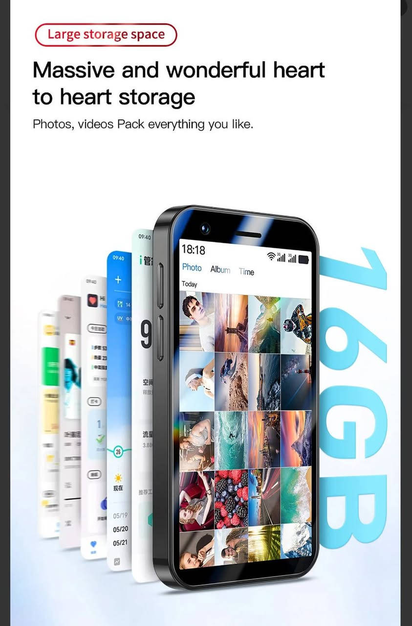 هاتف SOYES F8 Pro Max الذكي الصغير جدا 
يتميز الهاتف بحجم مدمج للغاية، مما يجعله خيارًا مناسبًا للمستخدمين الذين يفضلون الأجهزة الصغيرة. 
يعمل الهاتف بنظام التشغيل Android 8.1 ويدعم تطبيقات شائعة مثل WhatsApp و Facebook و YouTube. 
يحتوي الجهاز على شاشة عالية الدقة مقاس 3.0 بوصة، ومعالج رباعي النواة، وذاكرة وصول عشوائي (RAM) بسعة 1 جيجابايت، وذاكرة تخزين داخلية بسعة 16 جيجابايت. 
يتضمن ميزات الاتصال بشبكة الجيل الثالث (3G) و Wi-Fi و Bluetooth، بالإضافة إلى كاميرا خلفية بدقة 2 ميجابكسل ودعم شريحتين SIM. 
يمكن فتح قفل الهاتف باستخدام تقنية التعرف على الوجه لمزيد من الأمان.

سعر 40 مع توصيل

للحجز والاستفسار واتساب ***********

يوجد توصيل لكل محافضات العراق

#أمزون #اوربي #سروال #طلعة #كشخة #ستايل #نسائي #ملابس #بجامة #اناقة #اوربي #سروال #طلعة #كشخة #ستايل #نسائي #ملابس #بجامة #اناقة #اوربي #سروال #طلعة #كشخة #ستايل #نسائي
