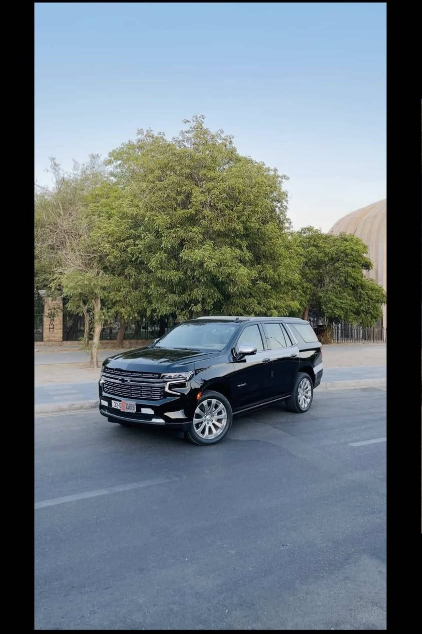 السلام عليكم
شيفروليه تاهو – Chevrolet Tahoe Premierموديل 2022 | وارد خليجي – شركة المنصور

🌍 المدينة - بغداد –  زيونة 

•   🛣️  المسافة المقطوعة    - 45 الف كلم 

---------------------------------------- 
السعر 60,000$
المواصفات :

🔹 المحرك: 5.3 لتر – V8 (8 سلندر)

:فئة Premier الأعلى
:قير أوتوماتيك 10 سرعات
:كراسي جلد فاخرة كهرباء مع ذاكرة
:تدفئة وتبريد للمقاعد الأمامية
:شاشة لمس كبيرة + عدادات ديجيتال أندرويد أوتو / آبل كار بلاي
:كاميرات 360 درجة
:رادارات ونقاط عمياء
:نظام المحافظة على المسار
:مثبت سرعة ذكي
:فتحة سقف بانوراما
:نظام صوتي فاخر Bose
:تشغيل بصمة ودخول ذكي
:صندوق خلفي كهرباء
:إضاءة LED أمامية وخلفية
:جنوط ألمنيوم 21 إنچ
للتواصل: ***********

