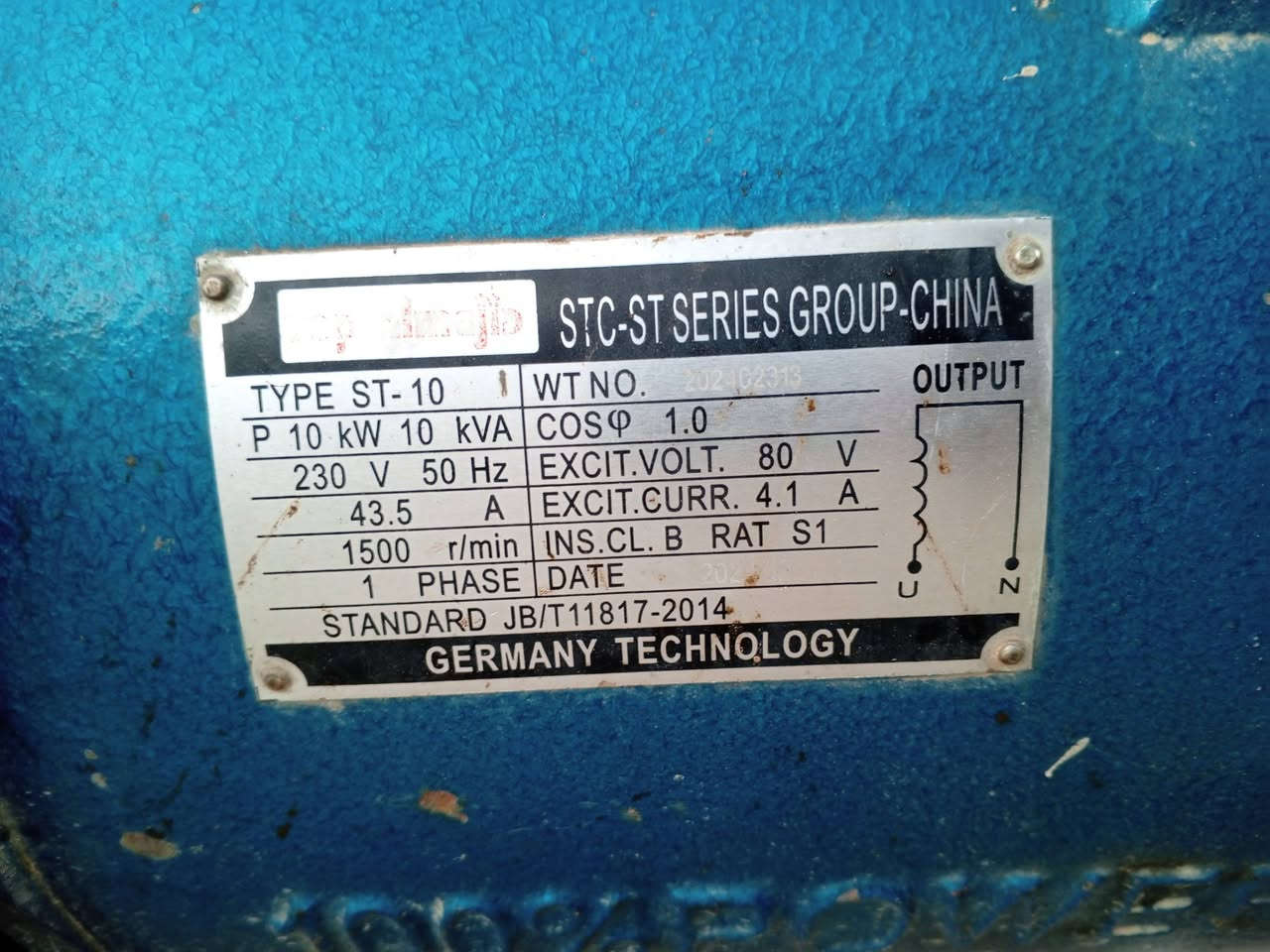 سلام عليكم للبيع مولد هندي 10 حصان 10 كيفي مولده جديده مستخدمه قليل مكان بغداد أبو  غريب الاستفسار تصال ***********
