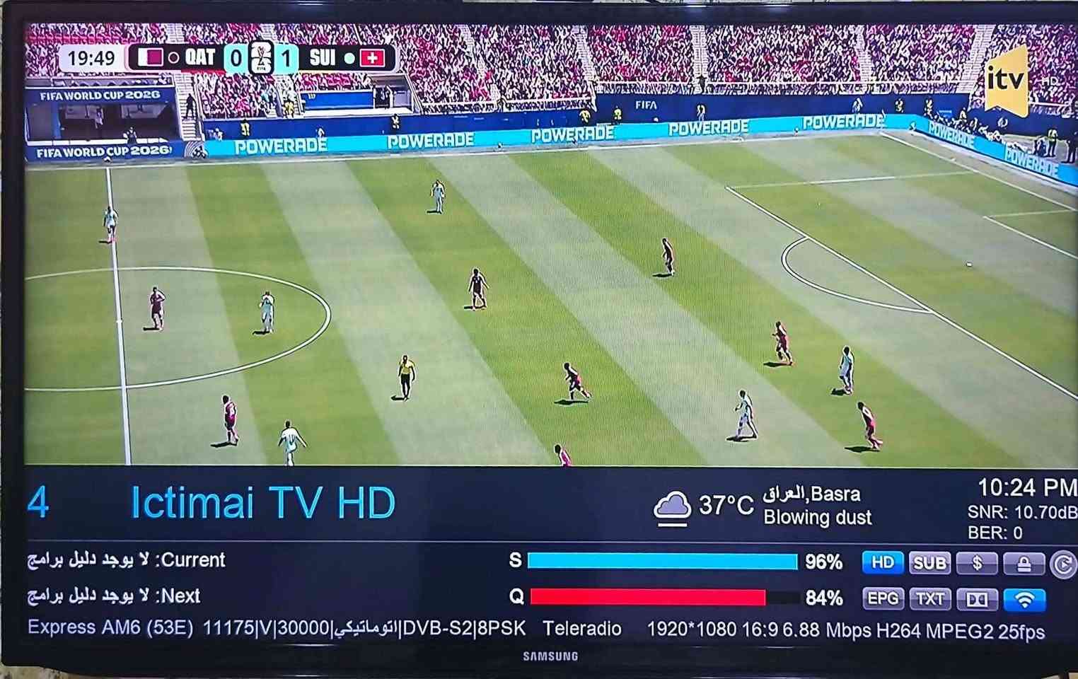 مجانا مجانا وبدون نت أو اشتراك شهري 

تنصيب قمرين مجانيين للاستاذ احمد العراقي 

اقمار تنقل كاس العالم ودوريات الاوربيه ومباريات المنتخب العراقي 

🟩دقه صوره عاليه FHD
🟥تعليق اجنبي 
🟪ربط نظام دايسك فقط كيبل واحد ينزل للستلايت 

للاستفسار والتواصل المراسله على الخاص او الاتصال على الرقم ***********واتس اب
*********** واتس اب
