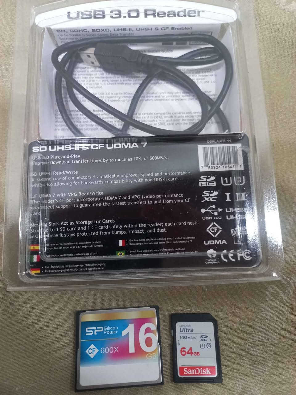 قارئ رامات دلكن دفايسس امريكي SD - CF USB 3.0 جديد فقط فحص
سرعة ٥٠٠ ميكا بايت بالثانية 500MB/S
مفيد جدا لمصوري الفديو ال 4K لنقل المادة خلال ثواني.
مع رام CF X600 ماركة سليكون بور ورام SD سرعة 140 ماركة سكان دسك.
سعر الرامات مع الكارت : ٥٥ ألف قفل.
بدون الرامات ٤٠ ألف.
العنوان كربلاء كربلاء, العراق


**إذا كنت صاحب هذا الإعلان وتريد حذفه لأي سبب، رجاءا أرسل رسالة إلى الدعم الفني**