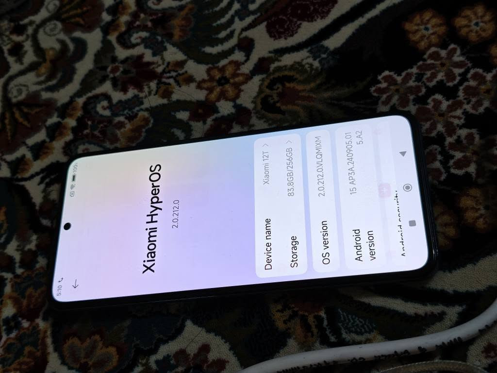 Xiaomi 12t
١٢تی ئاسایی
تەنها پشتی گۆراوە
شاشەی تەبعی  هەیە 
باقی زەمان 
قوفلی  160 هەزار 
وەک بەلاش
٢٥٦ ڕام ٨
دوو سیم
پۆبجی ٩٠
android 15 hyper os2
ئێستاش ئەپدەیتی مانگانەی بۆ دێ 
بێ ئەشیا
زۆر سەریع
زەمانی دارو درەخت 
ناونیشان هەولێر 
گەیاندن هەیە 
*********** أربيل, العراق

