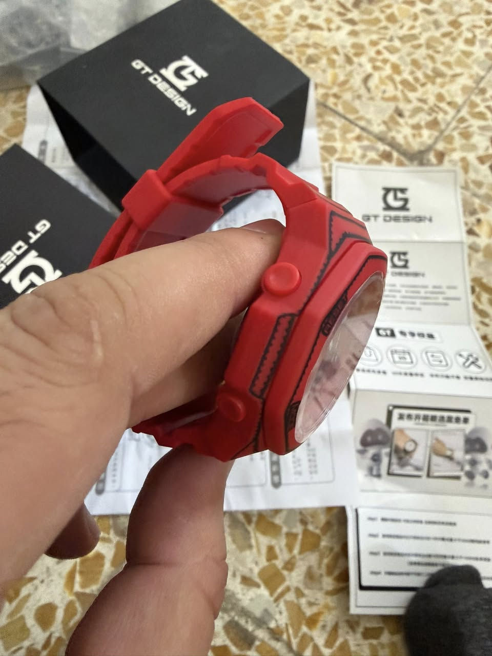 GT DESIGN
جي تي ديزاين 
ساعه رقميه 
جديد غير مستخدم 
كامل ملحقات 
45 الف 
يوجد توصيل


**إذا كنت صاحب هذا الإعلان وتريد حذفه لأي سبب، رجاءا أرسل رسالة إلى الدعم الفني**