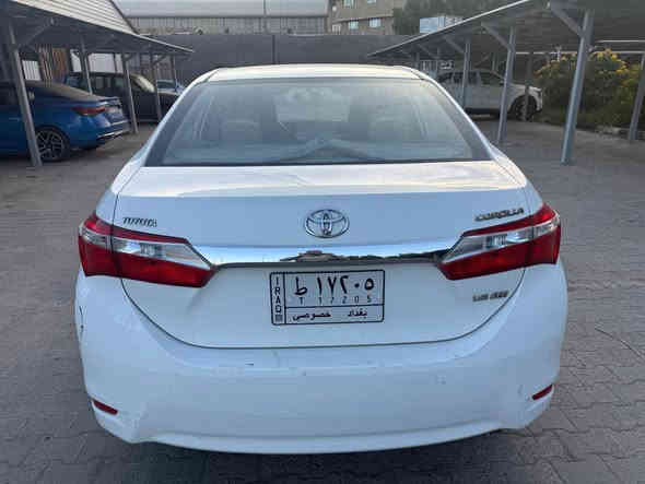 السلام عليكم
كورلا ياباني موديل ٢٠١٥ خليجي
السيارة ما بيها حادث قوي عدا بارد بالبابين عكس السايق و دعامية امامية مبدله اصلية 
السيارة ماشية ١٤٧ الف 
رقم بغداد باسمي سنوية و هزة جديدة 
مكاني بغداد الكرخ حي الخضراء
السعر ١٣٠ 
التواصل على الواتساب ***********
