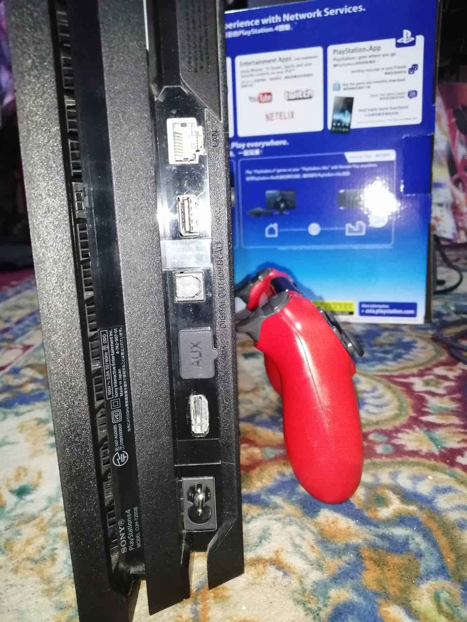 السلام عليكم
بلي 4 برو جهاز نضيف .. غير مفتوح.. مهكر نضام 9. تهكيرة سريع عن طريق المتصفح. منفذ القرص شغال.. 
ذاكرة 1 تيرا. ملحقاتة كاملة جوستك واحد اصلي..
سعرة 360 وبي مجال قليل.. جماعة ال 300 و 250 لا تطلبي خاص.. ما ابيع لا تعبني وتعب نفسك.. دور تلكة على كد فلوسك.. 
مكاني بغداد / الشعلة.. ما عندي توصيل.


**إذا كنت صاحب هذا الإعلان وتريد حذفه لأي سبب، رجاءا أرسل رسالة إلى الدعم الفني**