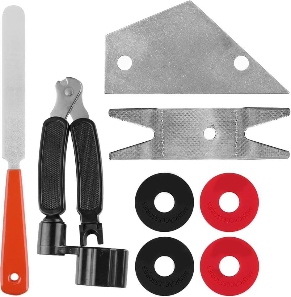 🎸 ✨ هل تعاني من صعوبة ضبط غيتارك أو تغيّر الأوتار؟ الحل وصل عندك!

🛠️ مجموعة أدوات صيانة وإصلاح الغيتار – 20 قطعة متكاملة
كل ما تحتاجه للعناية بغيتارك باحترافية… سواء كنت مبتدئ أو محترف 🎶

🔧 مميزات المجموعة:
✔️ أداة 3 في 1 (قص + لف + سحب دبابيس الأوتار)
✔️ مساطر دقيقة لقياس ارتفاع الأوتار وضبط الأداء
✔️ مبردات احترافية لصيانة الفريت (Fret) بدون ضرر
✔️ مفكات متعددة + مفاتيح ألن لتعديل الرقبة والجسر
✔️ أدوات حماية لسطح الغيتار أثناء العمل
✔️ حقيبة مرتبة وسهلة الحمل 🎒

🎯 شنو تستفاد؟
✔️ تغيير أوتار بسهولة وسرعة
✔️ تحسين جودة الصوت والعزف
✔️ صيانة كاملة بدون الحاجة لفني

💰 السعر: 20 ألف فقط

📞 للطلب والاستفسار:
📱 موبايل & واتساب: ***********

🚚 توصيل متوفر لجميع المحافظات

#غيتار #موسيقى #صيانة_غيتار #معدات_موسيقية #Guitar #GuitarTools #عازفين #أدوات_احترافية #عزف #GuitarCare 🎸 #بصرة  #منصور 
 #نجف #موصل #کركوك #کربلاء #نينوى  #دهوك #متابعين  #اربيل #السليمانية #العراق #بغداد #متابعة #متابعه  #عروض #الجميع #الكل #اكسبلور
