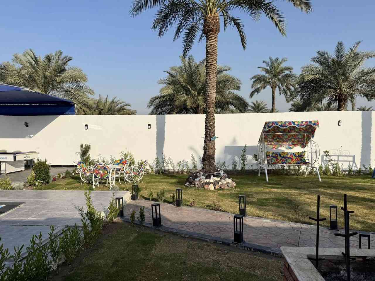 🌙✨ شاليه هلا وغلا يهنئكم بحلول عيد الفطر المبارك ✨🌙
ونعلن فتح حجوزات العيد من الآن لقضاء أجمل الأوقات مع العائلة والأصدقاء بأجواء هادئة ومميزة 🎆🏀

🏡 مميزات الشاليه:

■ غرفتين نوم مريحة + صالة واسعة
■ مطبخ متكامل + صحيات
■ مسبح للكبار 🏊‍♂️
■ مسبح خاص للأطفال 🏊‍♀️
■ ألعاب ترفيهية للصغار والكبار 🎢
■ حديقة واسعة وأجواء طبيعة 🌳
■ مكان شوي متكامل + أدوات للشواء 🍖🔥
■ جلسات خارجية جميلة ومريحة
■ كراج داخلي للسيارات 🚗
■ كهرباء متوفرة 24 ساعة ⚡
■ إنترنت مجاني مفتوح 📶

📌 شروط الحجز:

● يمنع التأجير المختلط للشباب والبنات
● يمنع إدخال الخمور ومكبرات صوت الموسيقى
● في حال كانت عائلة يتم التأكد من الهوية العائلية
● الإدارة غير مسؤولة عن أي حادث عرضي أو غرق
● يرجى المحافظة على نظافة المكان والممتلكات
● في حال عدم الالتزام بالشروط أعلاه يُلغى الحجز ولا يُسترجع المبلغ

⏰ أوقات الحجز:

🌞 الشفت الصباحي:
10:00 صباحاً — 8:00 مساءً

🌙 الشفت المسائي:
10:00 مساءً — 8:00 صباحاً

🌟 اليوم الكامل:
10:00 صباحاً — اليوم التالي 8:00 صباحاً

📞 للحجز والاستفسار:
***********
***********
📍 العنوان:
بغداد – الراشدية قرب الجزيرة السياحية

🎆 احجز الآن واستمتع بأجواء العيد في شاليه هلا وغلا
أماكن محدودة والحجز أسبقية �
