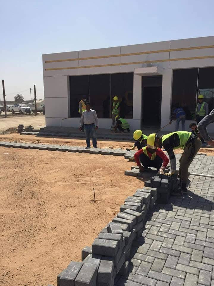 مجموعة كوادر ومعامل ازدهار بغداد
نعمل في تعبيد الطرق :

1_ فرش التربه او حصى الخابط وحدلها 

2_ عمل رصيف ب (مكينه باور كيربر )

3_ عمل المقرنص او صب الطباعه 

4_ عمل تبليط الشوارع بمواصفات عاليه الجوده 

5_نعمل في تجهيز الكونكريت في كل مكان 

#اسعارنا_تنافسية

#نعمل_بدقه_عاليه

*********** اتصال واتساب
