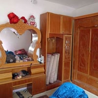 رمضان مبارك عليكم غرفة نوم نضيفة جدا  خشب وشغل عراقي  سهر مناسب جدا (م...