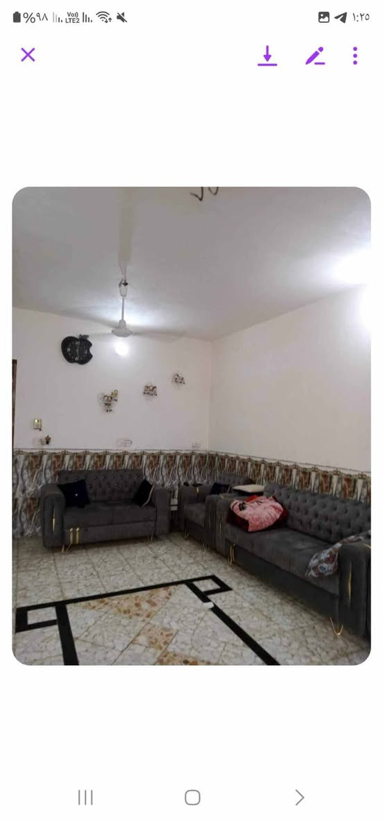 بيت للبيع حديث طابقين يحتوي على 5 غرف نوم طابو زراعي سند 25 بسمي منطقة محيزم مقابل مفرك عنانه قرب مدرسة بابل الاتصال على الرقم ***********  من لديه دار أو قطعة أرض للبيع الاتصال بنا على الرقم المذكور
