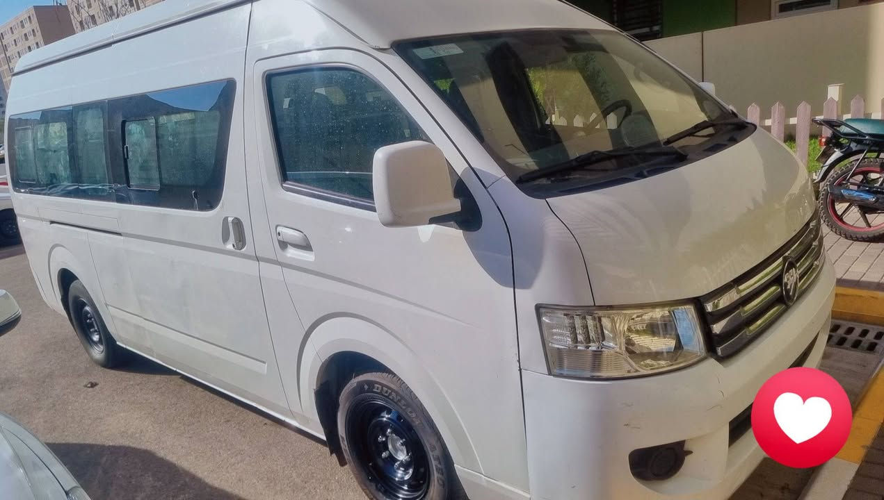 فوتون 2020 CS2 استلام 2022/6
ماشيه 167الف كيلو
 عاليه العريضة مو كصيفه كير ومحرك ميتسوبيشي ياباني الحجم الكبير واكسل وحداديه وتبريد وباتري خير من الله مجموعتها ياباني اصل فقط بدي فتون
تخم تاير تخم ويل هايس شرط الياباني ابو الختم سيبايه تزريف كشنات اضافيه 17 راكب 
استخدام شخصي عبري ماصاعد بيها 
بيهه ضربه بالربع الي وره التاير الخلفي جنطه مبدله 
استخدام شخصي عبري ماصاعد بيها مكاني بغداد 
***********
