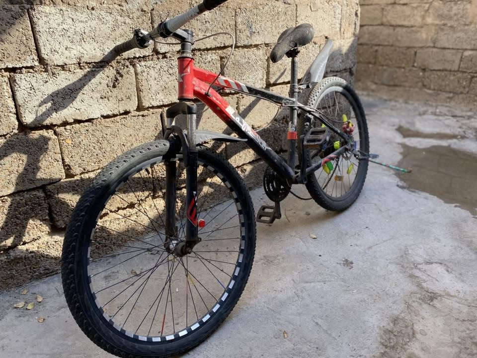 سلام عليكم ورحمة الله وبركاته بايسكل جبلي رياضي للبيع سعر ٨٠وبي مجال استفسار *********** بغداد الدوره
