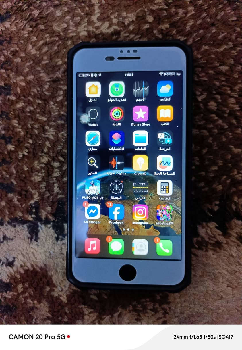 السلام عليكم ايفون 8 بلاص داكره 64 بطاريه 85 نضيف الجهاز ما مفتوح ***********
