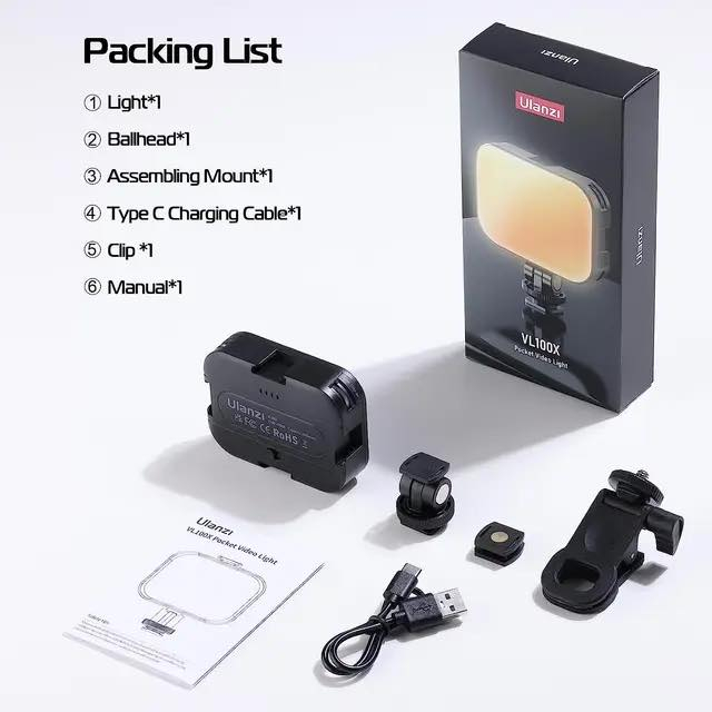 اضاءه صغير من شركه Ulanzi  جديد
السعر ٢٥ الف مع التوصيل 
***********
