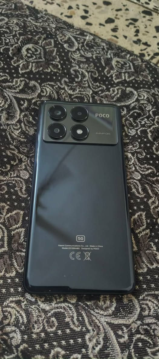Poco x6pro 
Ram12+12
ذاكرة 512
لون جهاز نيلي 
ببجي 120فريم
هرتز120
كامل ملحقات شاحنة كارتون غراضه كاملة
للتواصل وتساب ***********
سعر 335بيه مجال قليل
