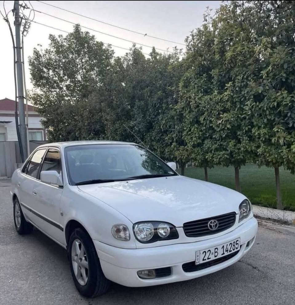 عليكم كورلا موديل 2000 يسرة بلاد رقم أربيل دولي الجديد بأسمي هزه وسنويه جدد السياره جديدة بمعنى الكلمه الميكانيك ولتبريد ممفتوح برغي شركة الكهربائيات مامزلوغ بيها واير تخم تاير وباتري جدد جام كهرباء سنتر لك وريمونت بلاد سويجات الشركة محرك 1800 كير عادي صدر أمامي خلفي بحاله جيده السياره بيها 3 قطع صبغ وبيها طخه بسيطه بلايت الأيسر  المكينه بدايت تنقيص اما باقي السياره جديده مال جناي  ***********
