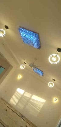 خلفه جبس بورد وجميع الديكورات والسقوف الثانوي والمعجون والصبغ 07732790...