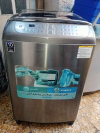 غساله سامسونج 18 كيلو شغاله وبلاديه على الشركة تغسل بطانية يوجد توصيل ...