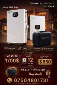 Growatt and bicodi 07504801731