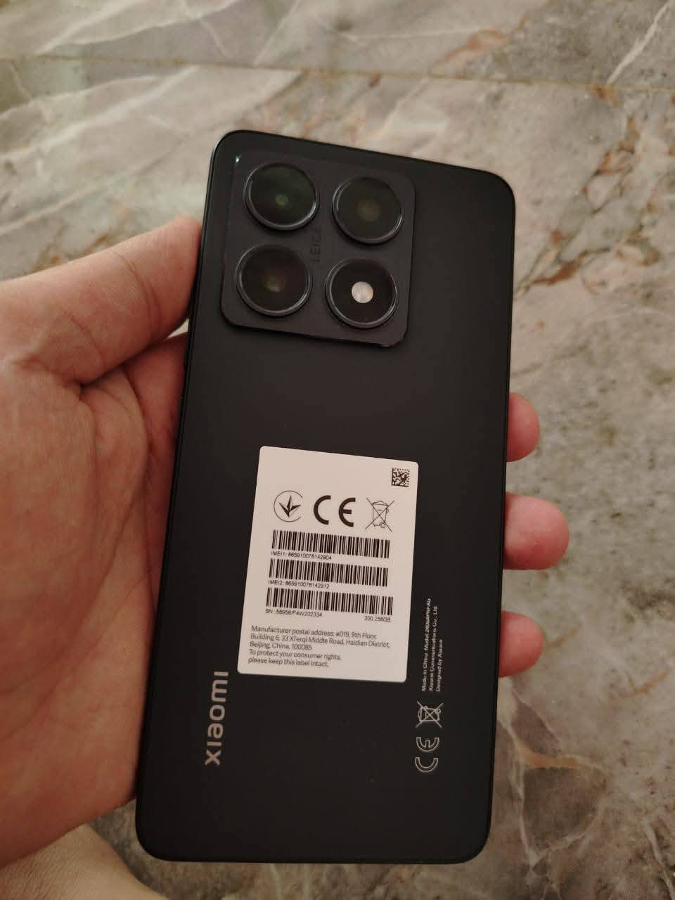 XlaomI 14 t
شاومي14تي
كامل المحلقات استخدام قليل اخو جديد شخط مابيه بيع او مراوس ويا ايفون
المواصفات 
الشاشـــــــــة 6.67 بوصة - 144 هرتز - AMOLED
الذاكـــــرة  256 جيجابايت 
الكـــــــاميرا 50 + 50 + 12 ميجابكسل
المعــــــالج Mediatek Dimensity 8300 Ultra
البطــــــارية والشحن السريع5000 مللي أمبير - 67 واط
سعر 375  مكاني بابل
رقم ***********
